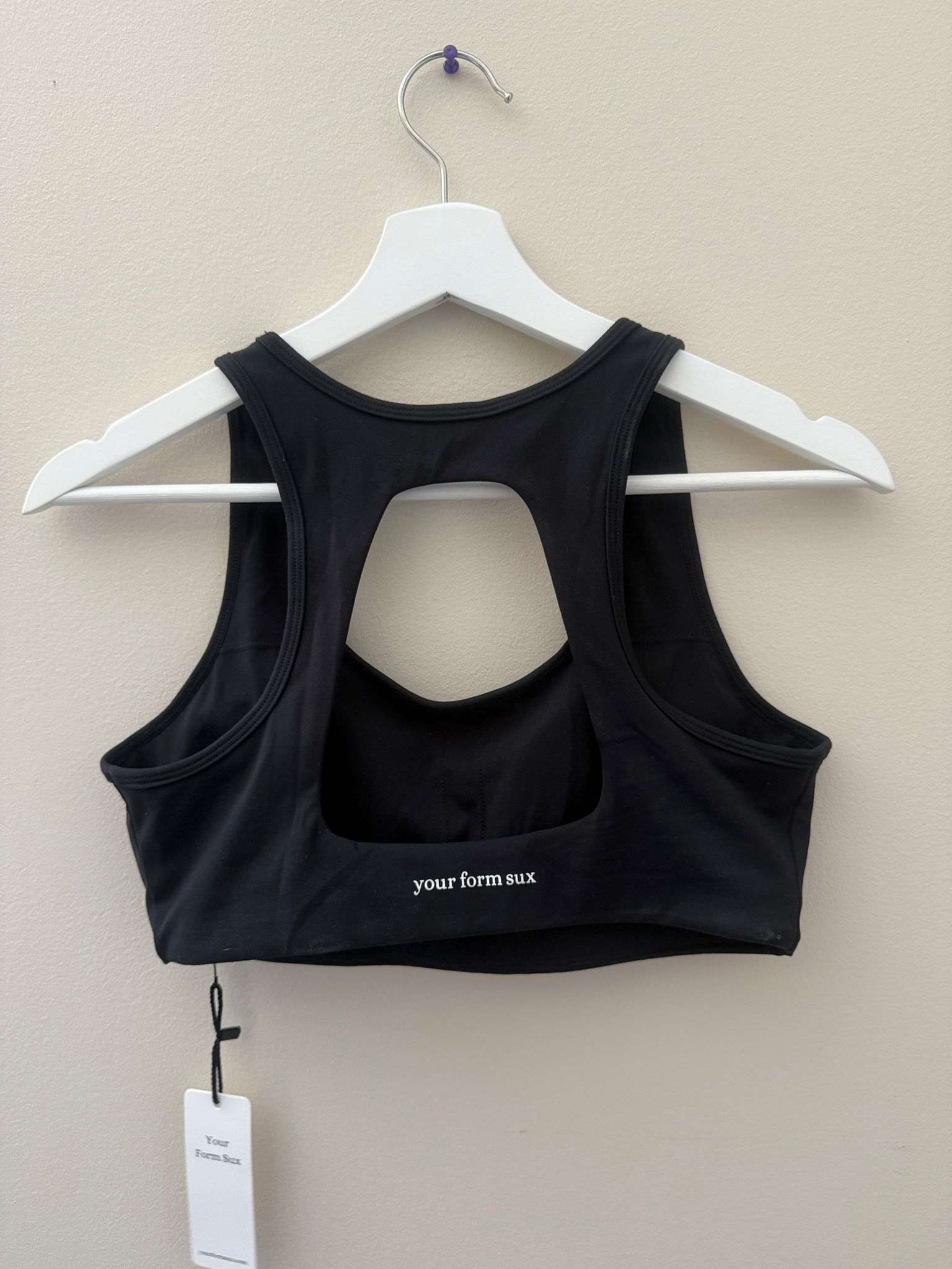 Classic Racerback Sports Bra – Black