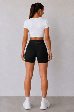 High-Waisted Performance Shorts